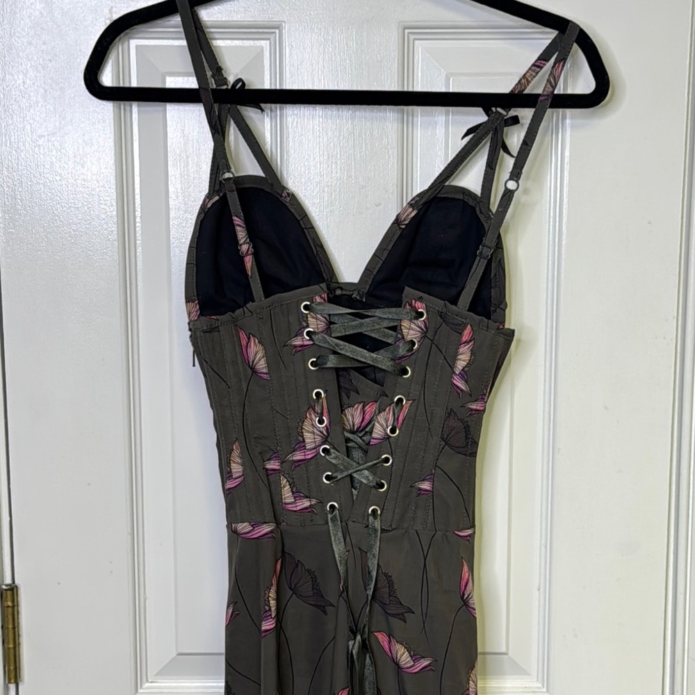 Corset Story NWOT Gray Strapless A-line Corset Dress - Picture 14 of 15
